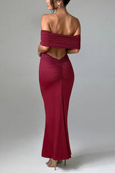 Belinda Off-Shoulder Elegance Maxi Dress